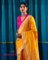 Sunshine_Yellow_Banarasi_Handloom_Saree_with_Kadhwa_Booti_and_Lion_Motifs_on_Pallu_WeaverStory_01