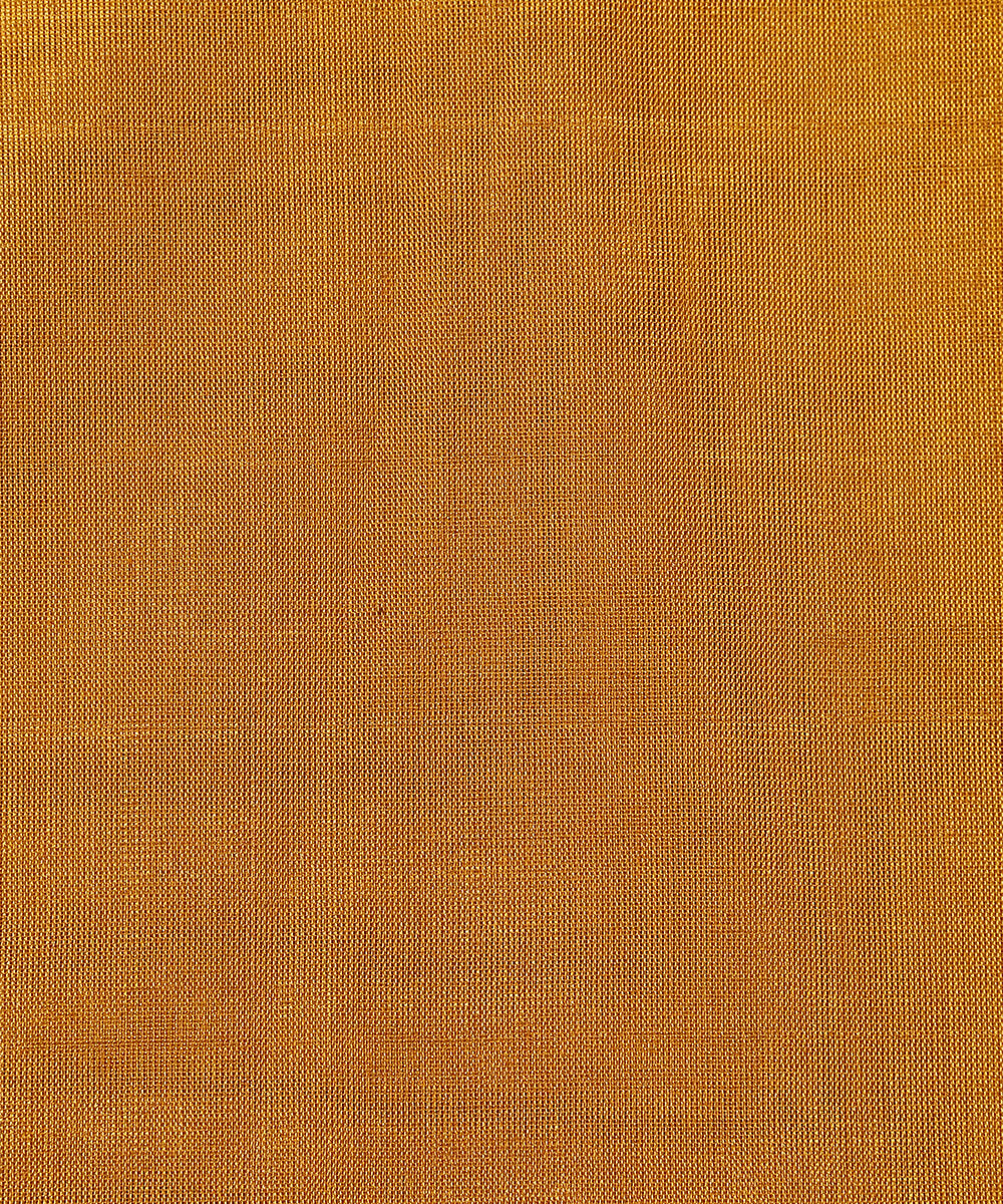 Handloom_Chanderi_Silk_Tissue_Fabric_in_Yellow_Gold_WeaverStory_03