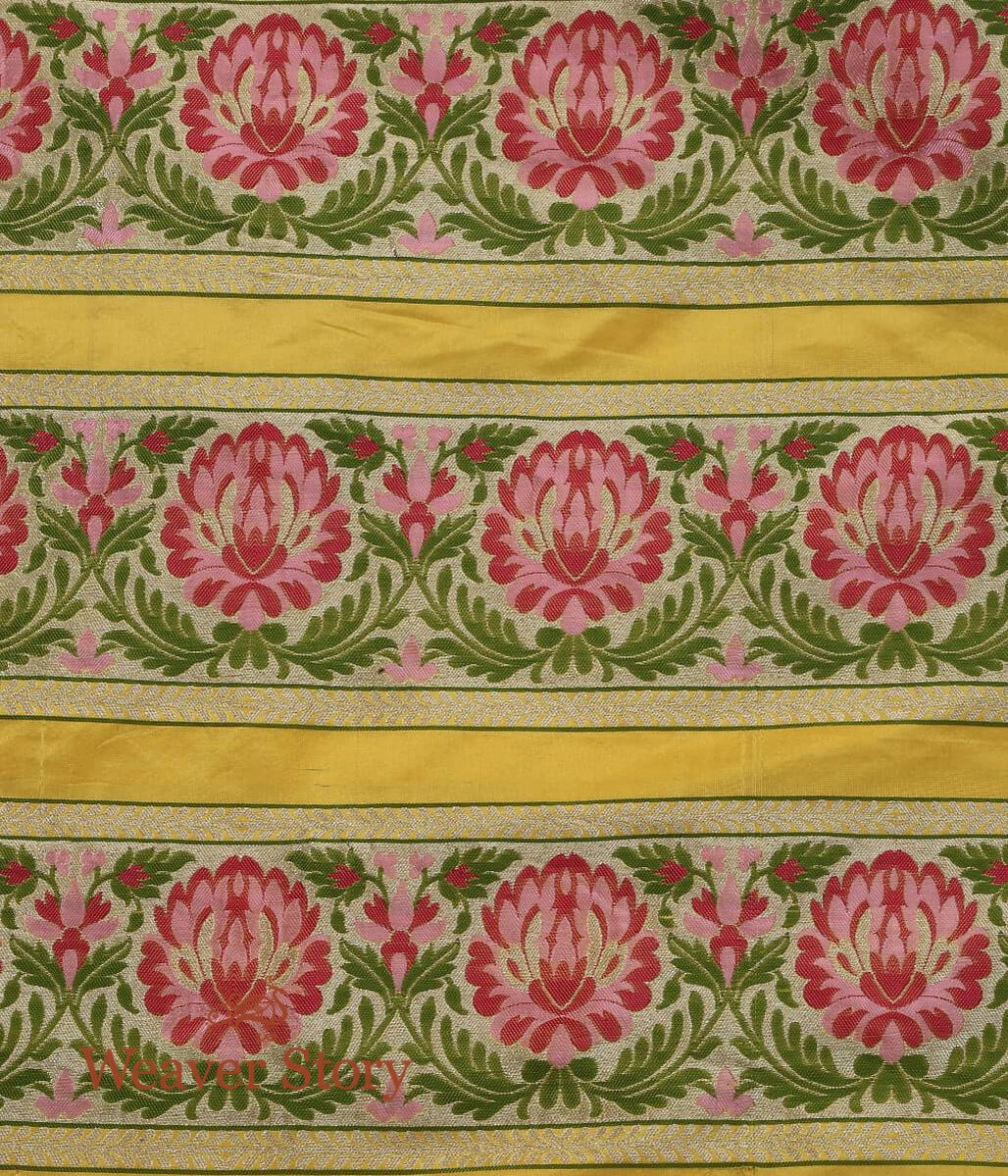 Yellow_Pure_Katan_Silk_Handloom_Banarasi_Lehenga_with_Meenakari_WeaverStory_07