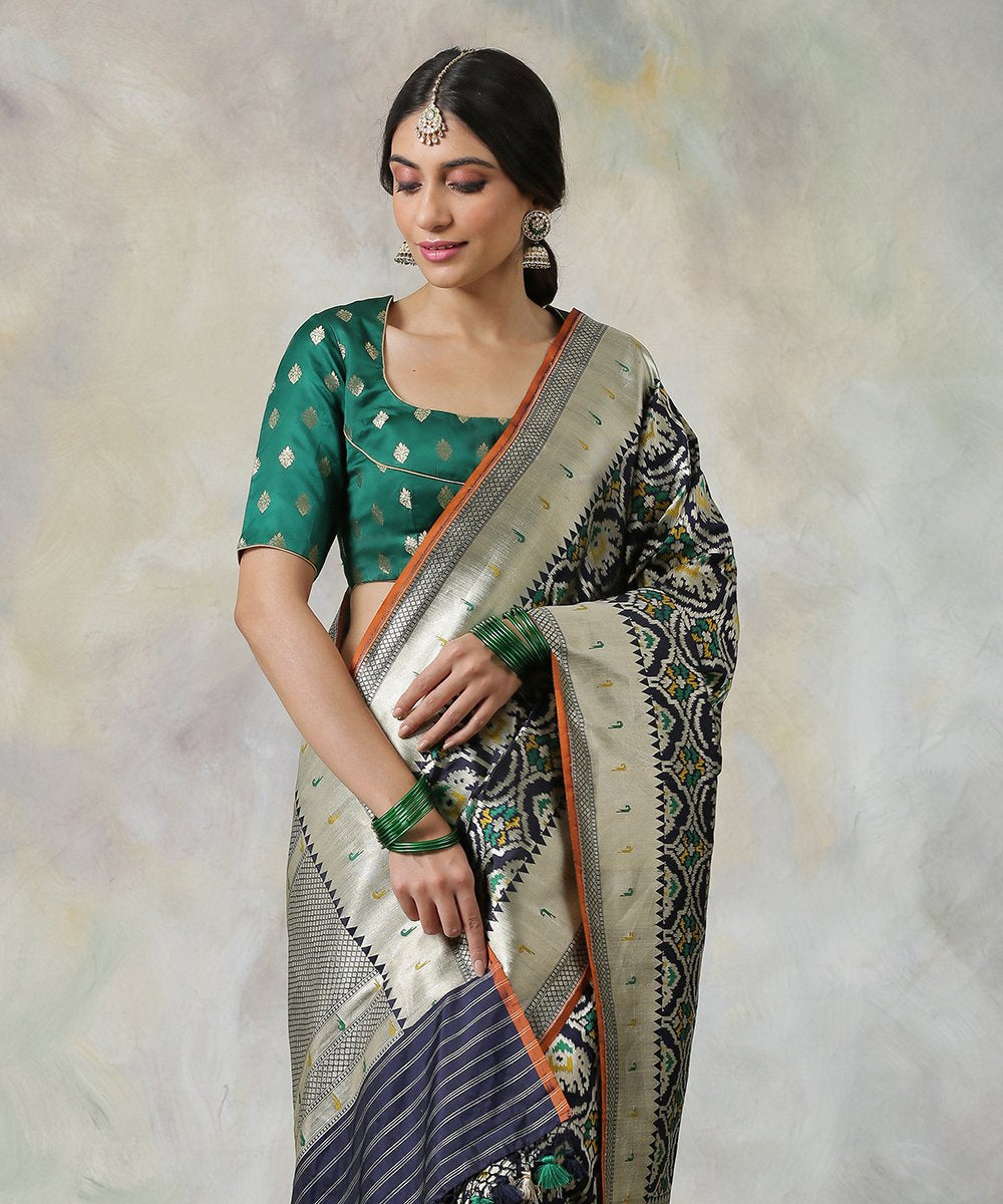 Handloom_Black_Pure_Katan_Silk_Banarasi_Patola_Saree_WeaverStory_01