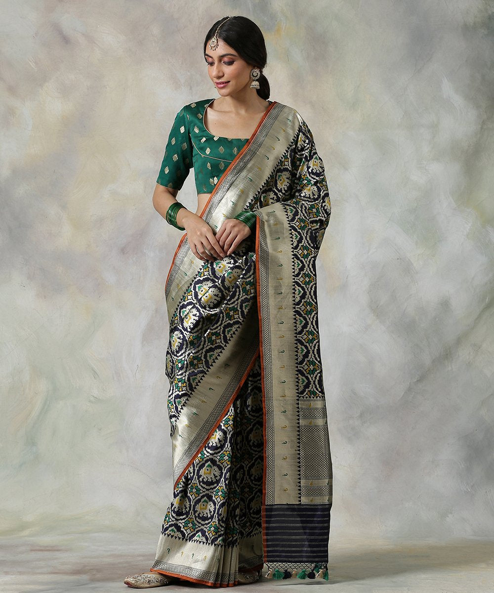 Handloom_Black_Pure_Katan_Silk_Banarasi_Patola_Saree_WeaverStory_02