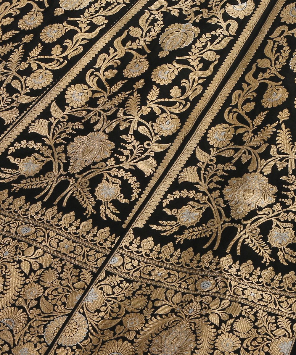Handloom_Black_Banarasi_Lehenga_with_Sona_Rupa_Zari_Work_and_Tanchoi_Blouse_WeaverStory_03
