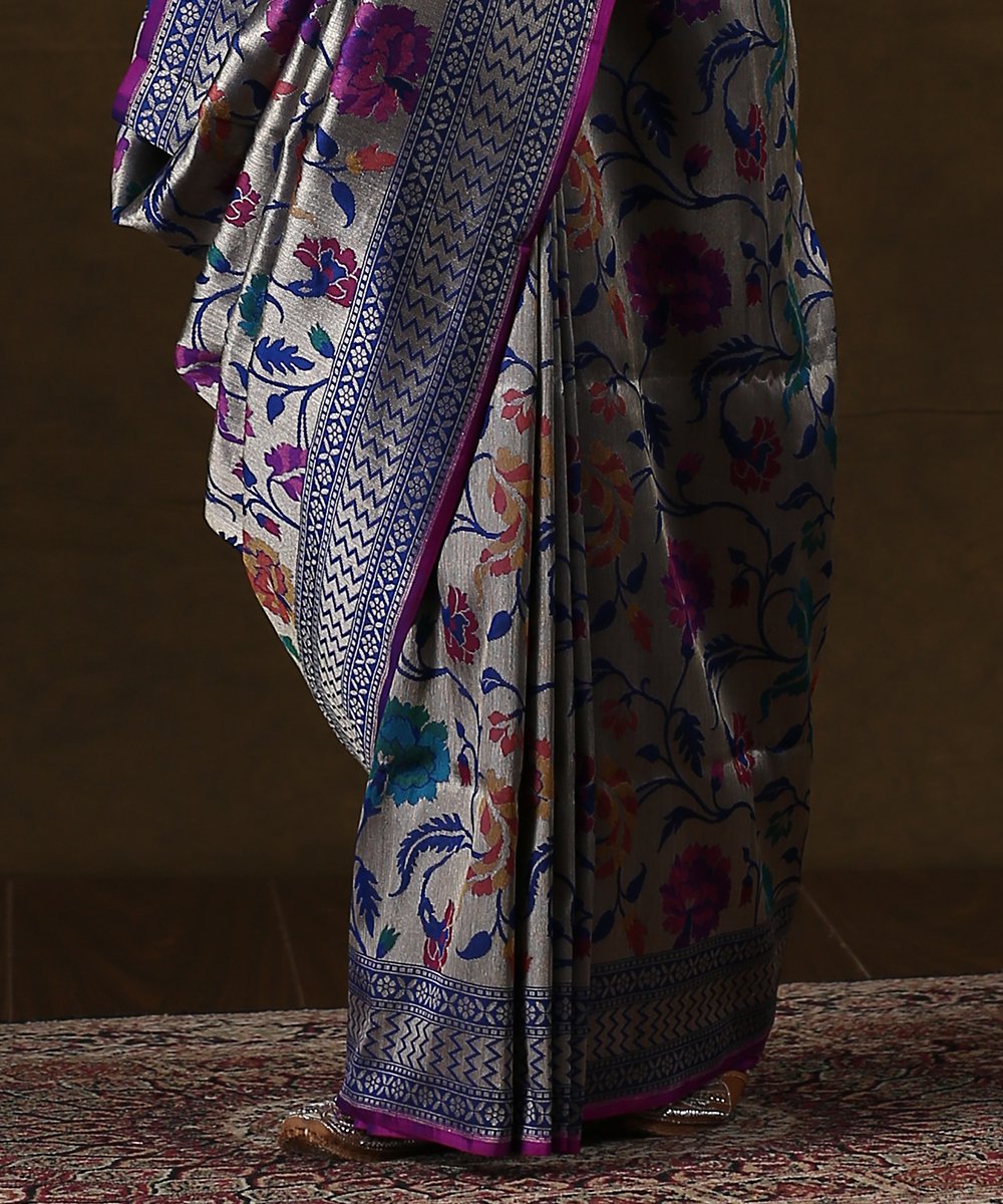 Handloom_Blue_Pure_Katan_Silk_Banarasi_Saree_with_Meenakari_Jaal_WeaverStory_04