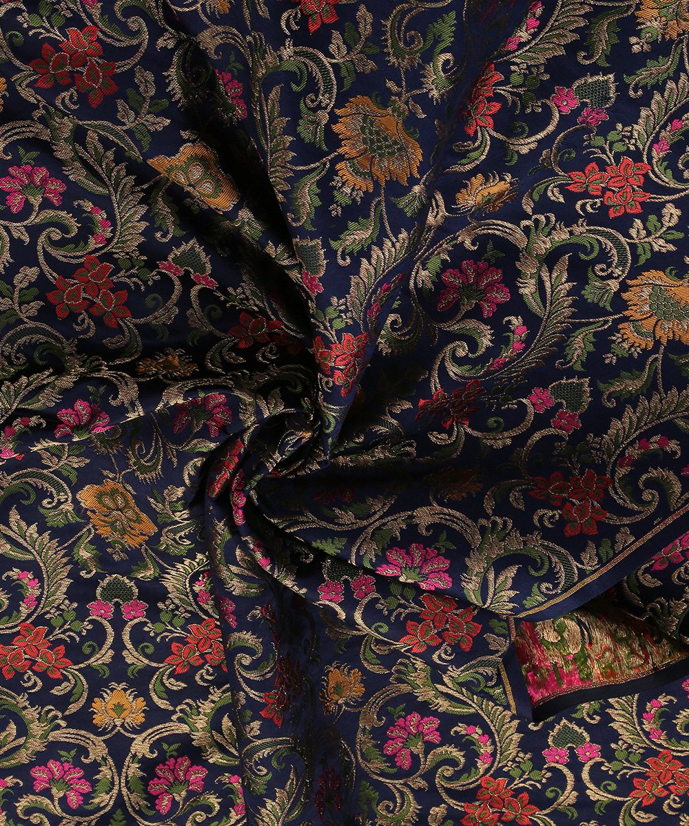 Handloom_Blue_Pure_Katan_Silk_Kimkhab_Banarasi_Fabric_with_Meenakari_WeaverStory_05