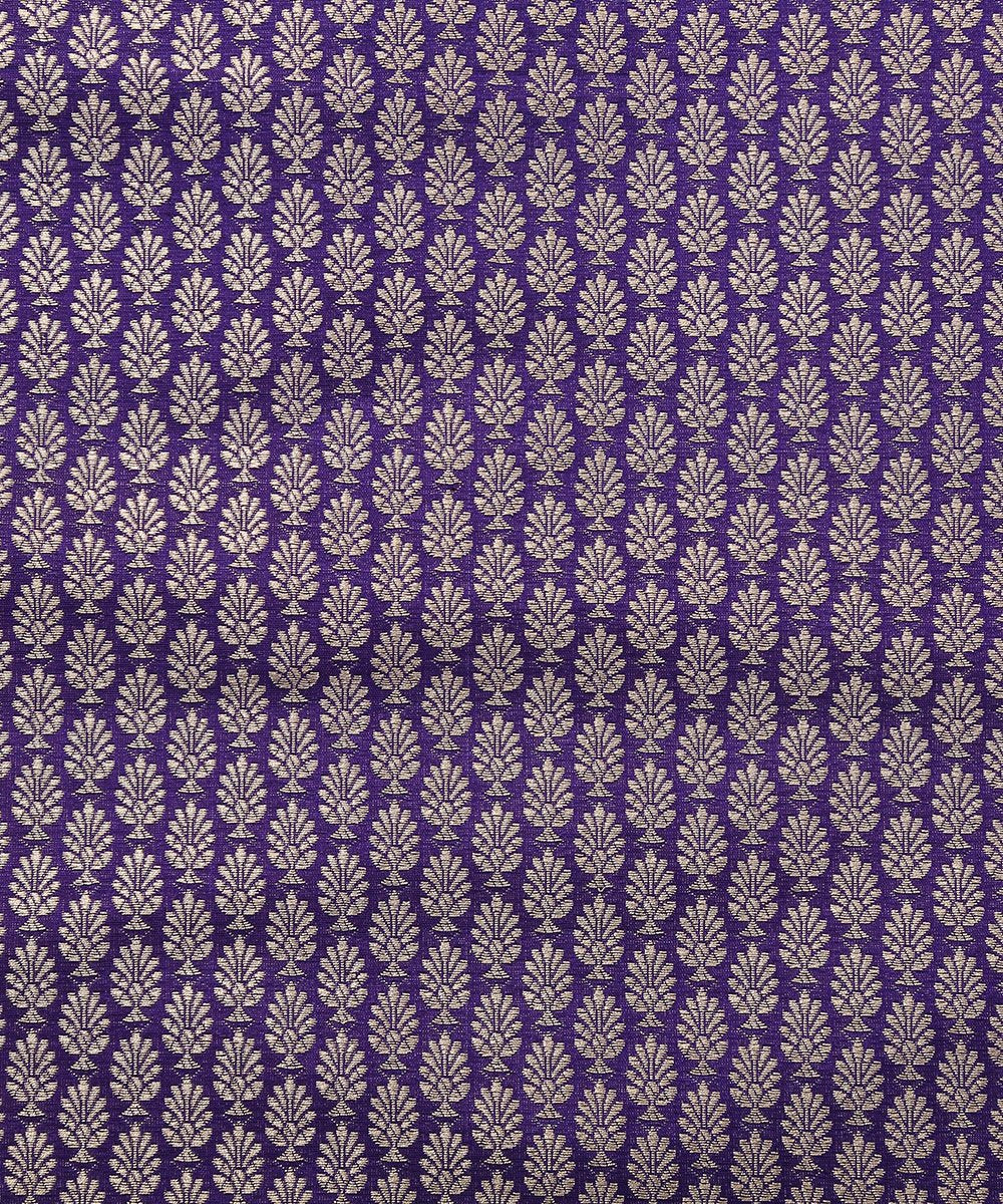 Handloom_Blue_Pure_Katan_Silk_Nakshi_Brocade_Banarasi_Fabric_WeaverStory_03