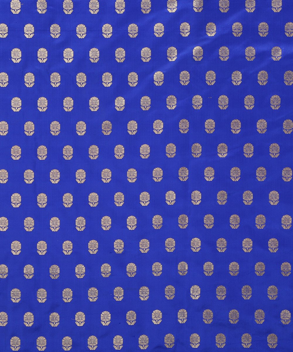 Banarasi_Handloom_Blue_Pure_Satin_Fabric_with_Bootidar_Design_WeaverStory_02