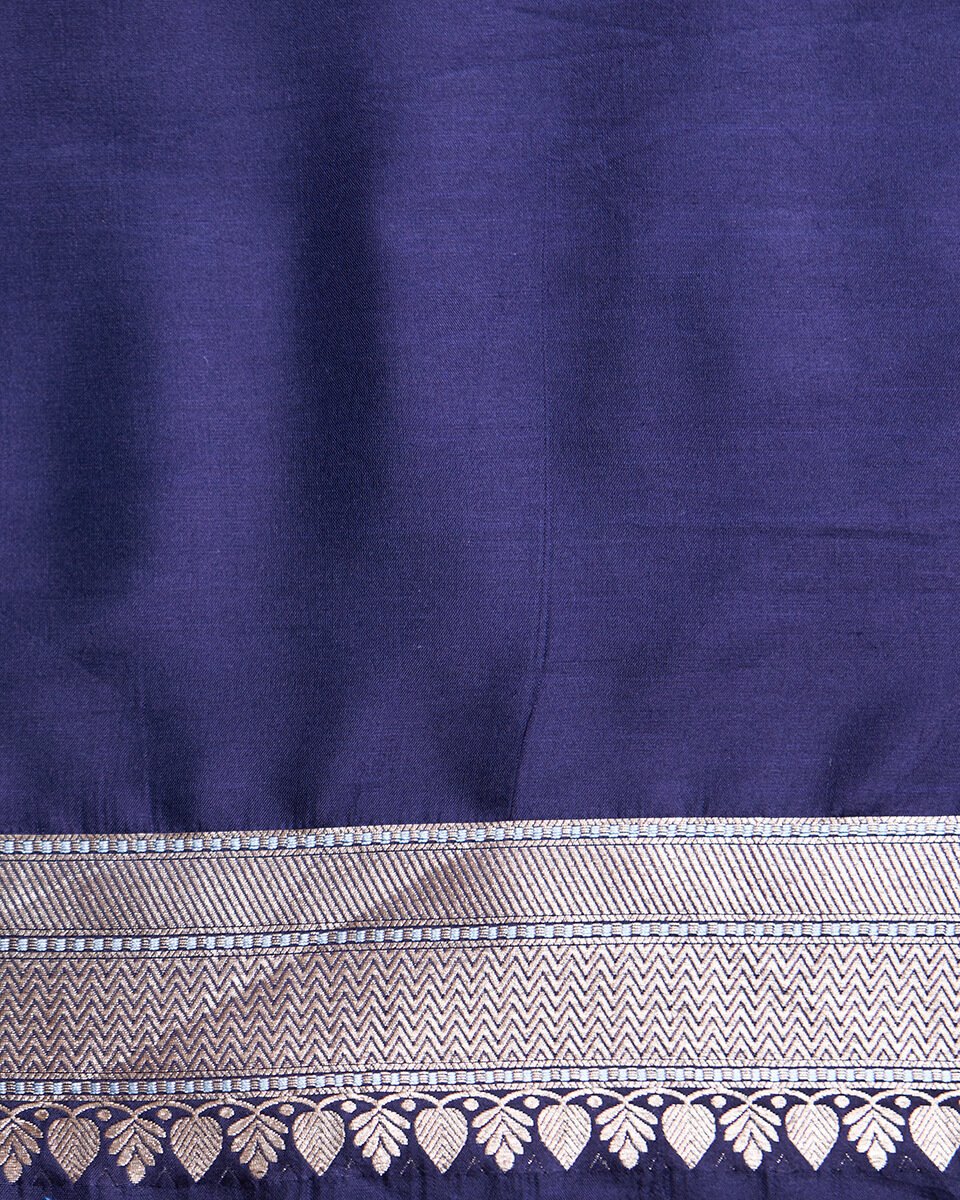 Handloom_Blue_Zari_Kimkhab_Saree_with_Silver_Meenakari_WeaverStory_05