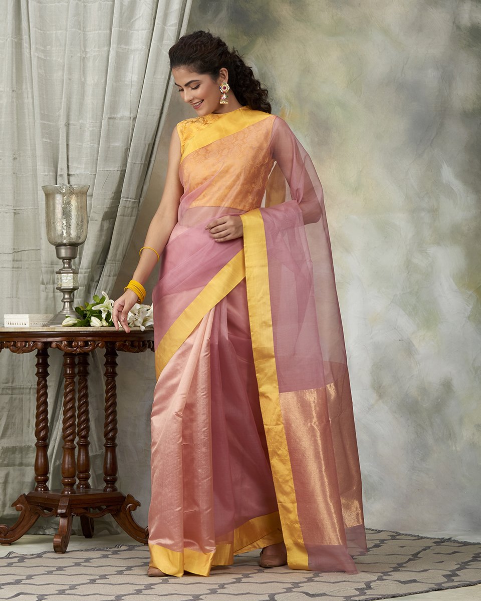 Blush_Pink_Handloom_Dupion_Silk_Chanderi_Saree_with_Organza_Pallu_WeaverStory_02