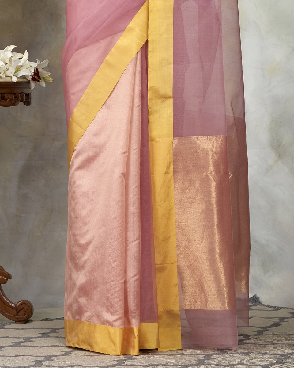 Blush_Pink_Handloom_Dupion_Silk_Chanderi_Saree_with_Organza_Pallu_WeaverStory_04