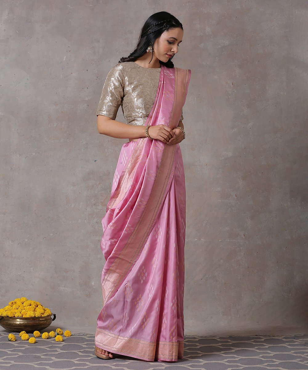 Handloom_Blush_Pink_Pure_Katan_Silk_Banarasi_Saree_with_Ektara_Jamdani_Booti_WeaverStory_02