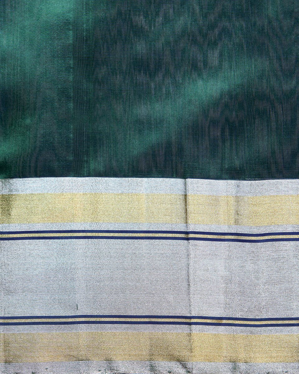 Handloom_Emerald_Green_Chanderi_Silk_Saree_with_Jaal_WeaverStory_05