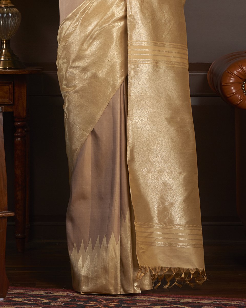 Handloom_Soft_Brown_and_Gold_Rising_Temple_Kanjivaram_Silk_Saree_WeaverStory_04