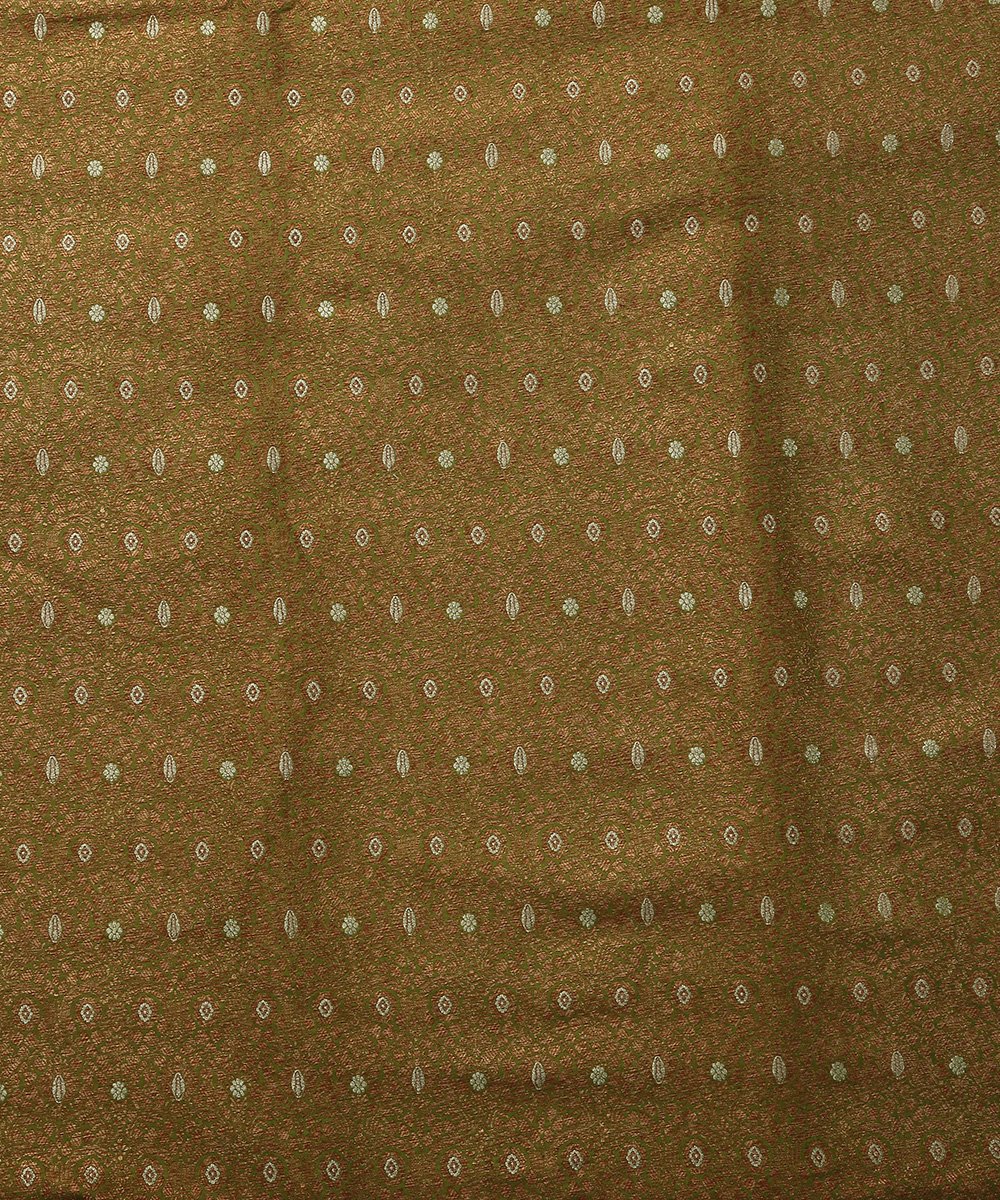 Handloom_Green_Katan_Silk_Nakshi_Brocade_Banarasi_Fabric_with_Meenakari_WeaverStory_02