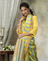 Handloom_Green_And_Yellow_Striped_Chanderi_Silk_Saree_With_Leaf_Booti_WeaverStory_01