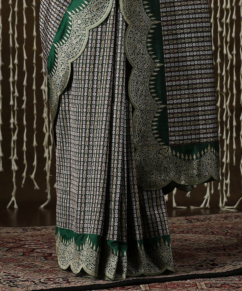 Handloom_Green_Pure_Katan_Silk_Brocade_Banarasi_Saree_with_Scallop_Border_WeaverStory_04