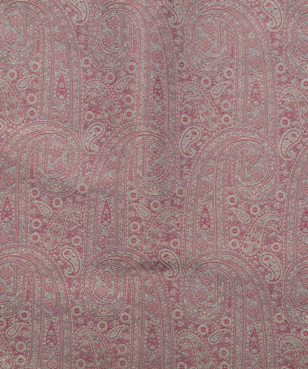 Handloom_Lavender_Jamawar_Pure_Silk_Banarasi_Brocade_Fabric_with_Zari_WeaverStory_03