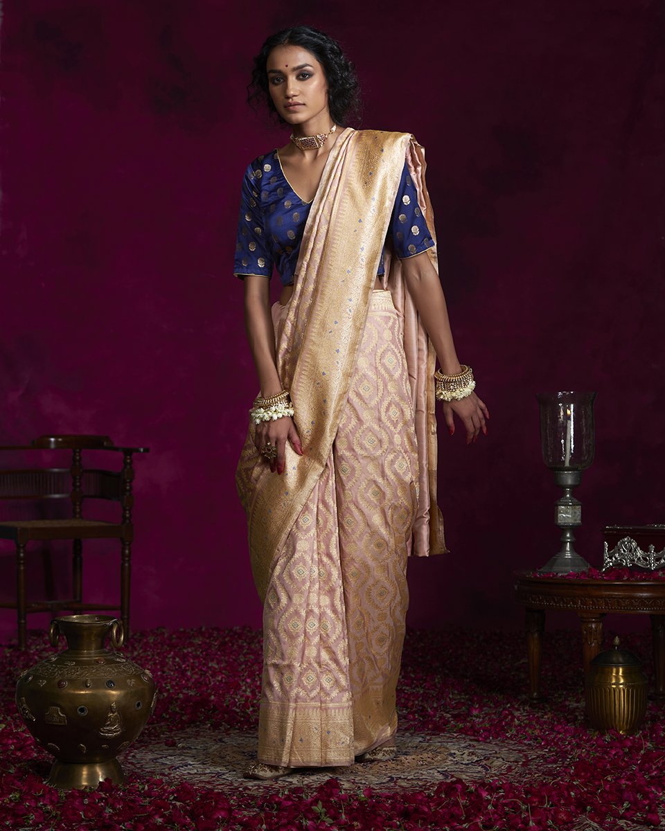 Handloom_Light_Pink_Katan_Silk_Banarasi_Saree_with_Kadhwa_Weave_and_Meenakari_WeaverStory_02