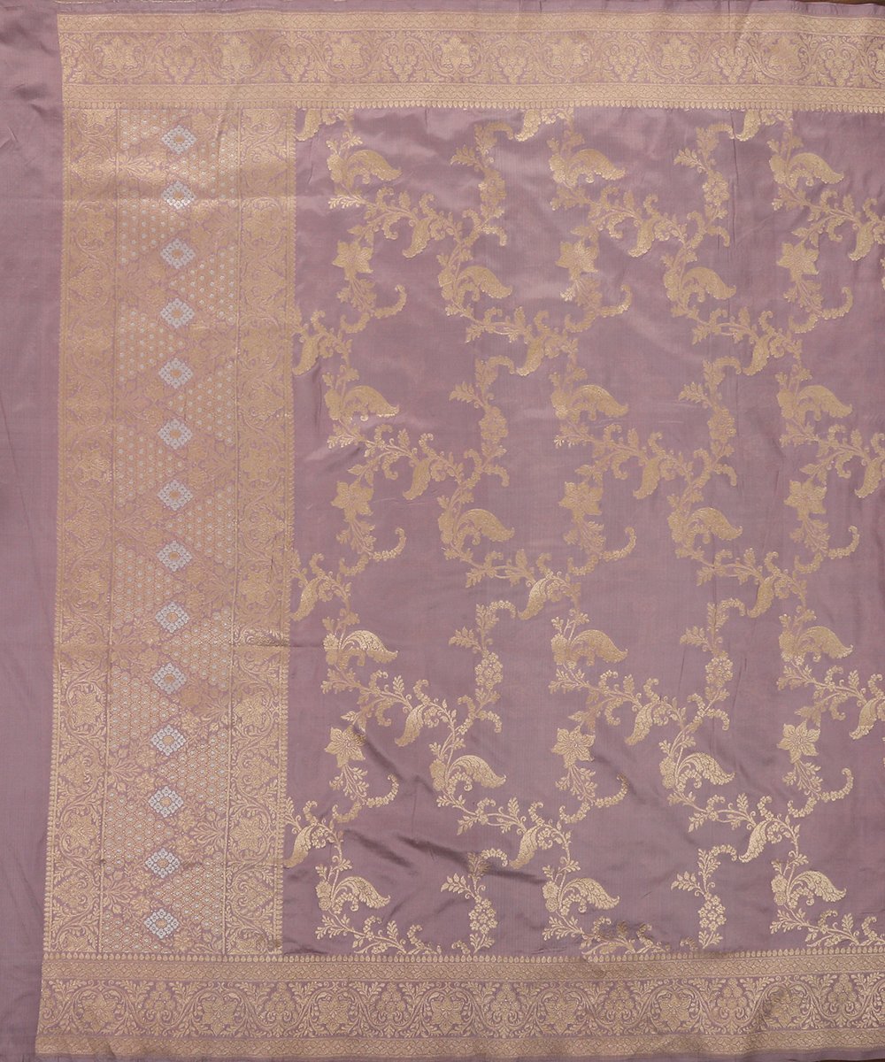 Handloom_Lilac_Sona_Rupa_Zari_Work_Banarasi_Lehenga_With_Jangla_Dupatta_and_Heavy_Blouse_WeaverStory_07