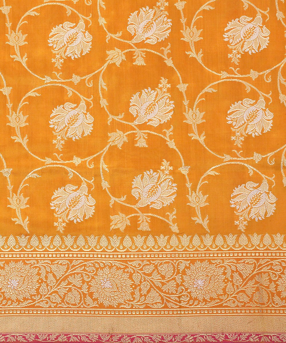 Mango_Yellow_Pure_Katan_Silk_Sona_Rupa_Kadhwa_Jangla_Banarasi_Dupatta_WeaverStory_03