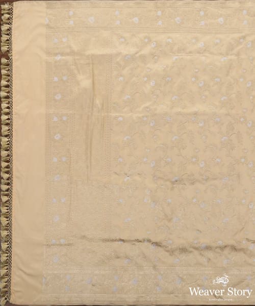 Handloom_Offwhite_Katan_Silk_Banarasi_Dupatta_Gold_And_Silver_Zari_Kadhwa_Jangla_WeaverStory_02