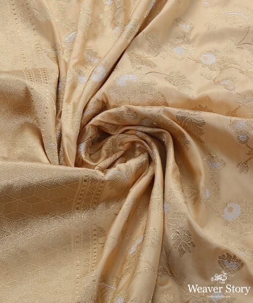Handloom_Offwhite_Katan_Silk_Banarasi_Dupatta_Gold_And_Silver_Zari_Kadhwa_Jangla_WeaverStory_06