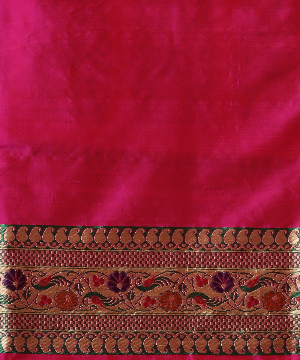 Handloom_Pink_Katan_Silk_Banarasi_Patola_Saree_with_Paisley_Pallu_WeaverStory_05