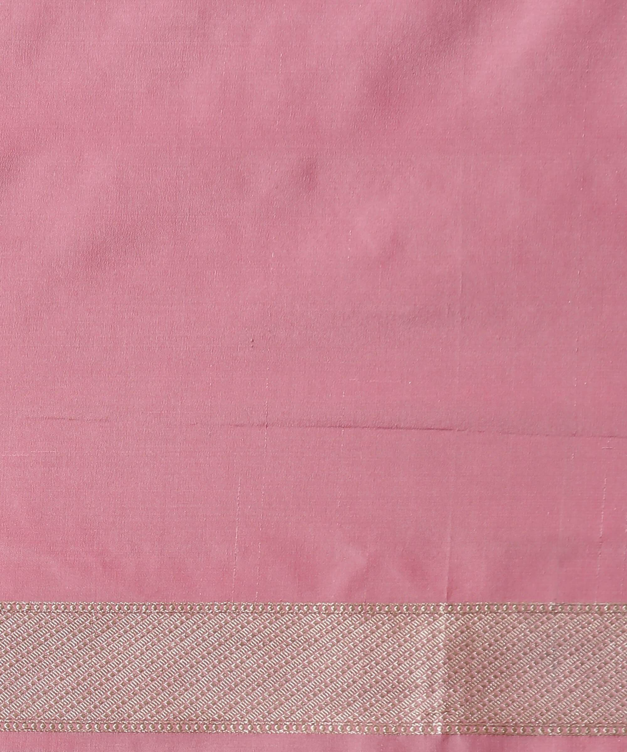 Handloom_Pink_Banarasi_Silk_Saree_with_All_Over_Zari_Booti_WeaverStory_05