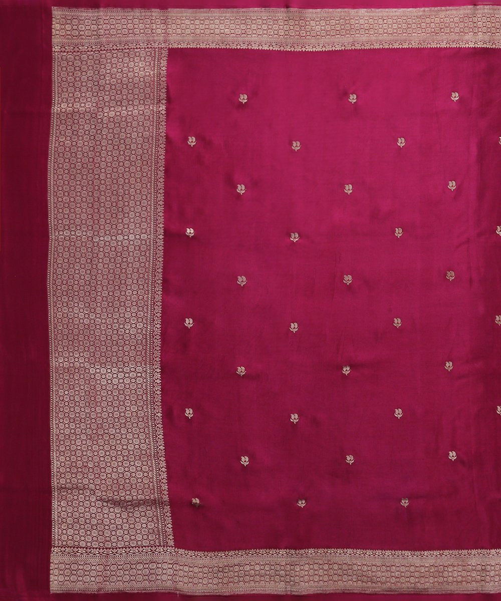 Handloom_Plum_Gajji_Silk_Banarasi_Dupatta_with_Kadhwa_Booti_Design_WeaverStory_02