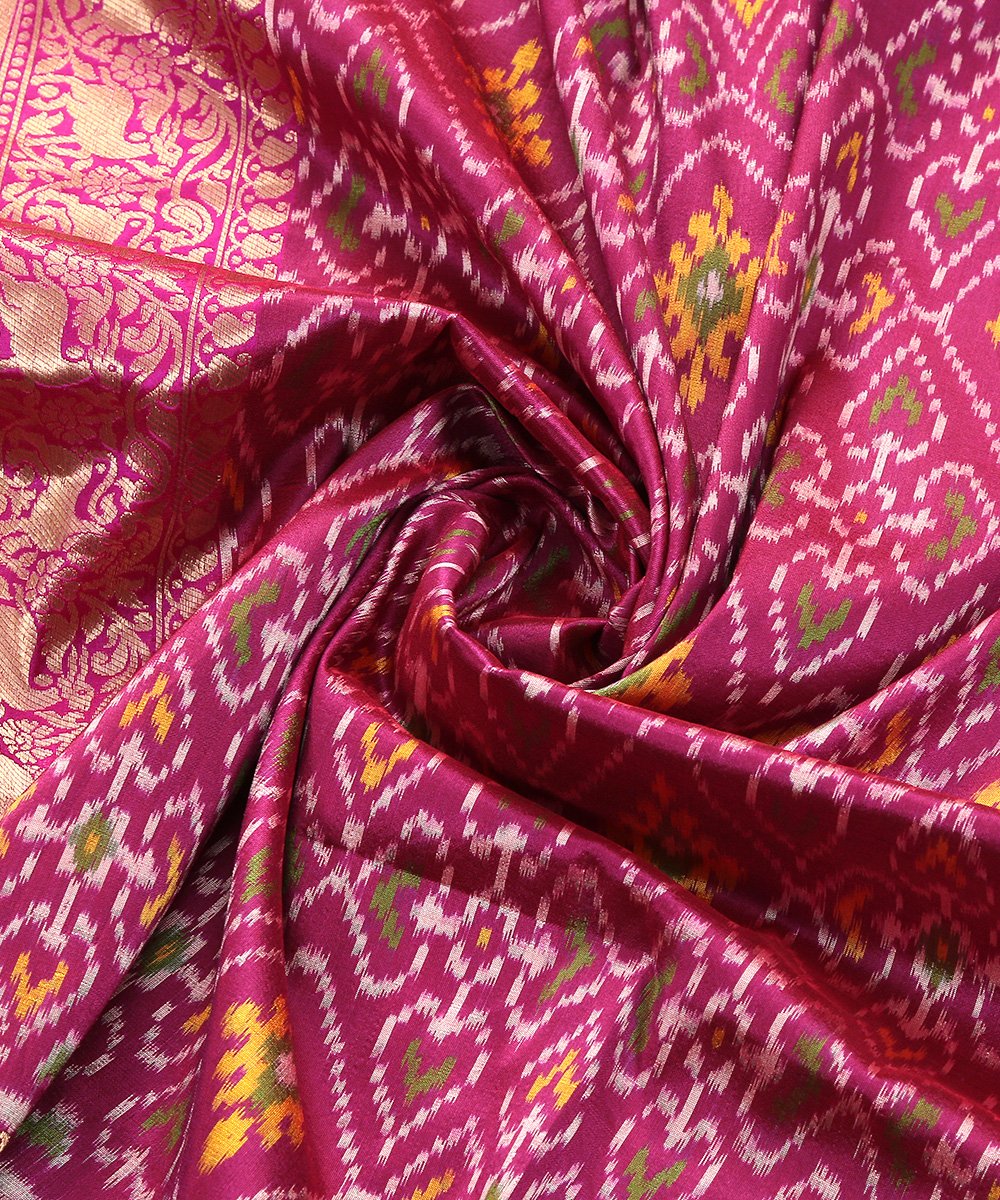 Handloom_Plum_Pure_Silk_Ashawali_Patola_Dupatta_with_Shikargah_Border_WeaverStory_05
