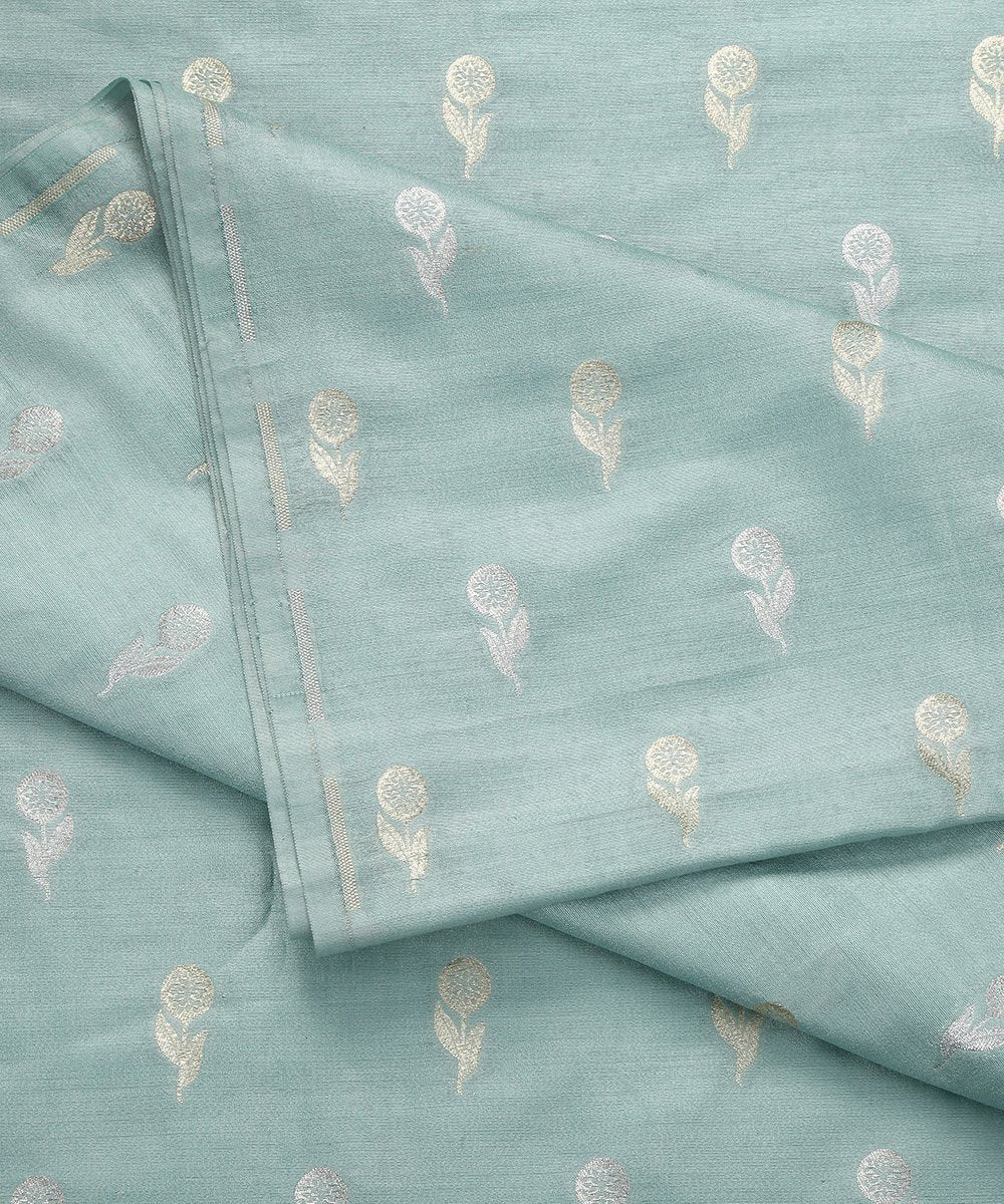 Handloom_Powder_Blue_Mulberry_Silk_Banarasi_Fabric_with_Sona_Rupa_Booti_WeaverStory_04