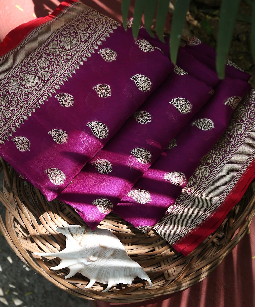 Handloom_Purple_Katan_Silk_Georgette_Banarasi_Dupatta_with_Booti_Design_WeaverStory_01
