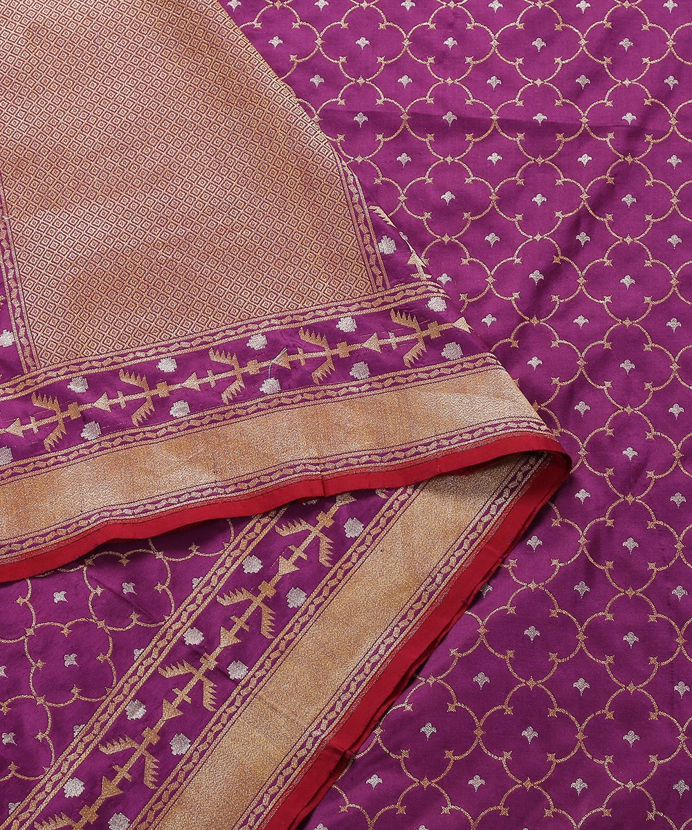 Handloom_Purple_Cutwork_Banarasi_Dupatta_and_Jangla_Design_WeaverStory_04