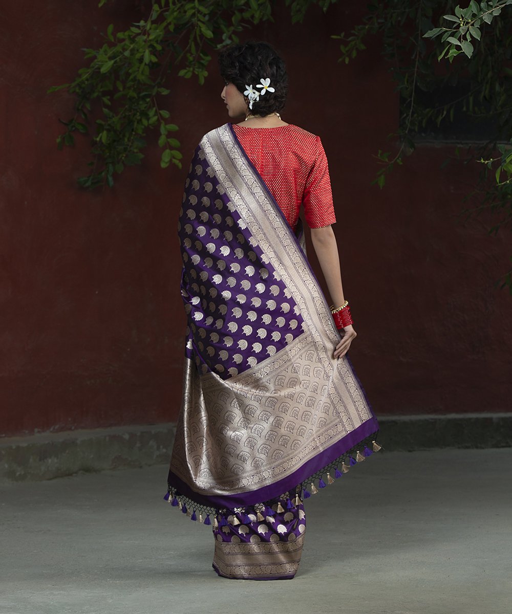 Handloom_Purple_Cutwork_Katan_Silk_Banarasi_Saree_with_Pankhi_Booti_WeaverStory_03