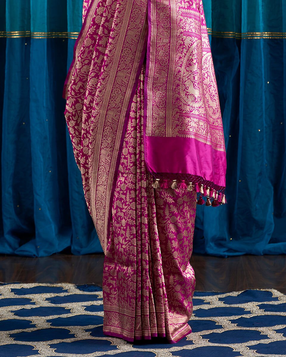 Handloom_Purple_Kimkhab_Shikargah_Saree_WeaverStory_04
