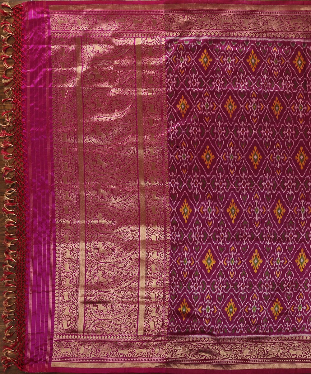 Handloom_Purple_Pure_Silk_Ashawali_Patola_Dupatta_with_Shikargah_Border_and_Pallu_WeaverStory_02