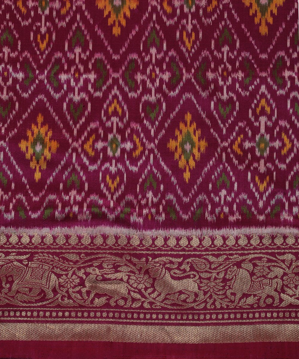 Handloom_Purple_Pure_Silk_Ashawali_Patola_Dupatta_with_Shikargah_Border_and_Pallu_WeaverStory_03