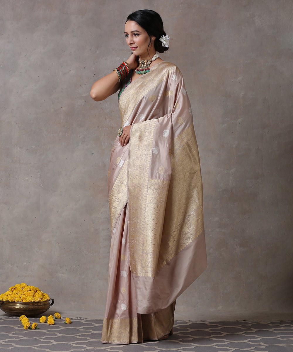 Handloom_Purple_Pure_Katan_Silk_Banarasi_Saree_with_Elephant_Boota_and_Zari_Border_WeaverStory_02