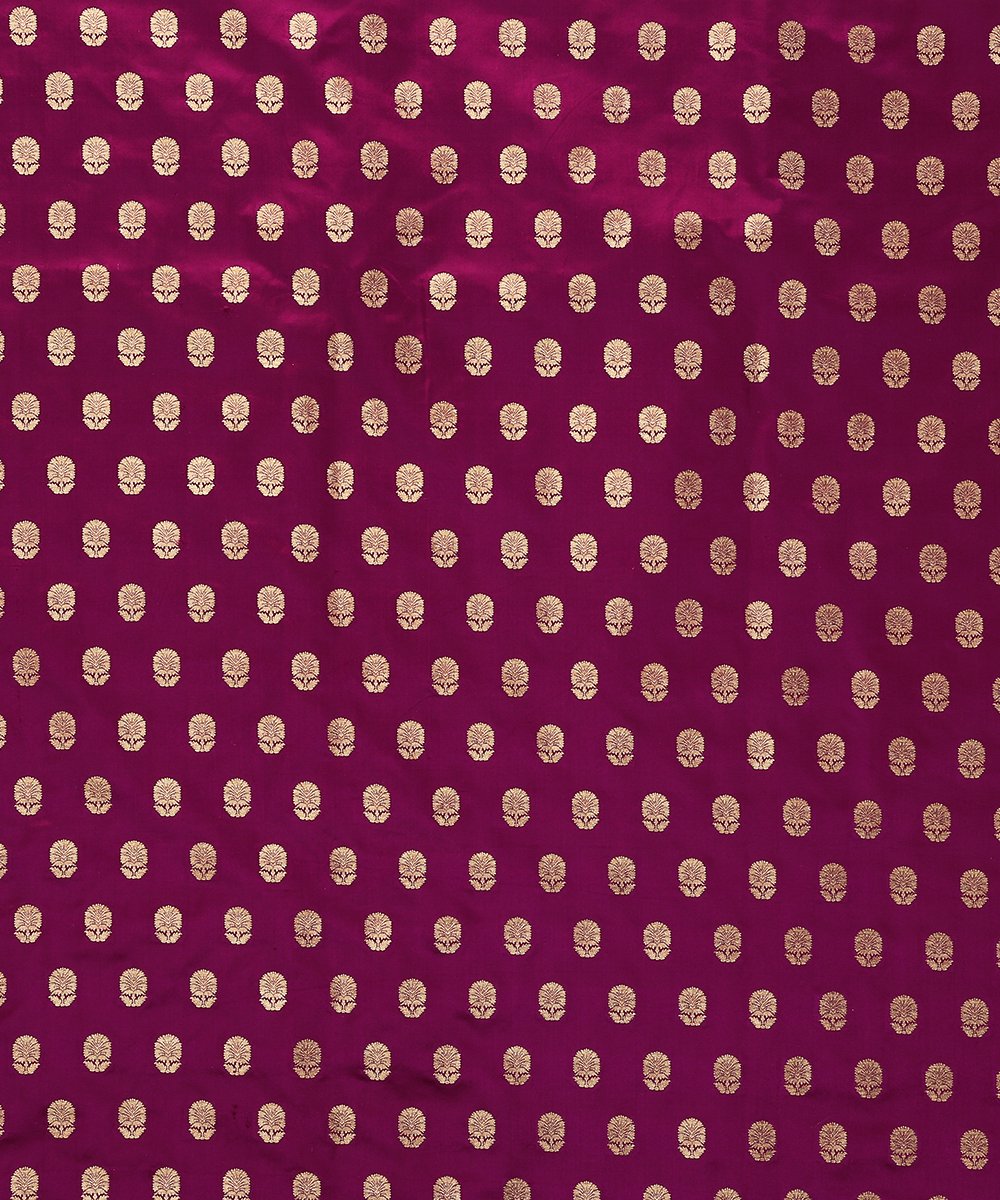 Plum_Handloom_Banarasi_Pure_Satin_Fabric_with_Bootidar_Design_WeaverStory_02