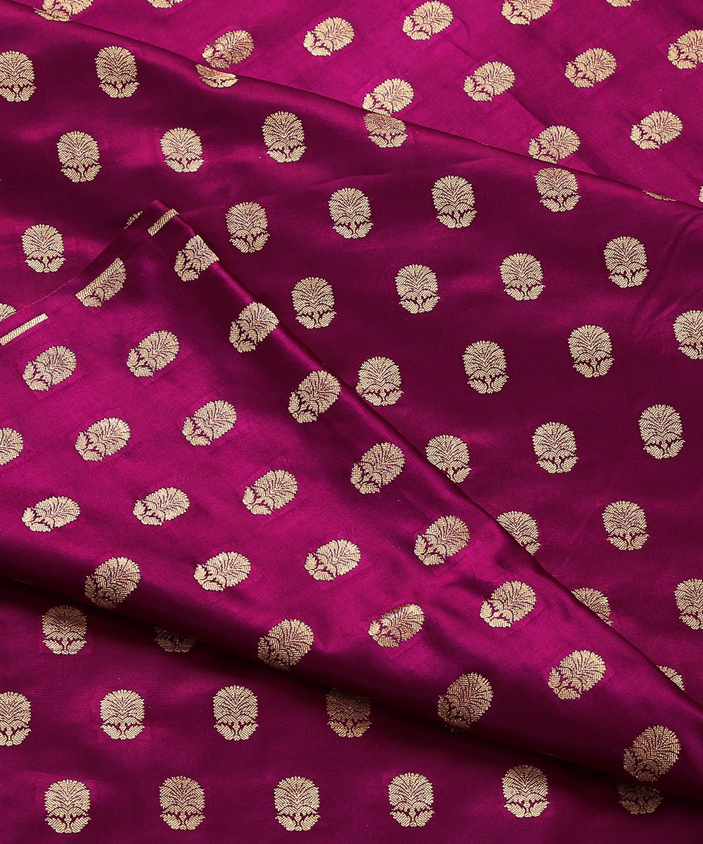 Plum_Handloom_Banarasi_Pure_Satin_Fabric_with_Bootidar_Design_WeaverStory_04