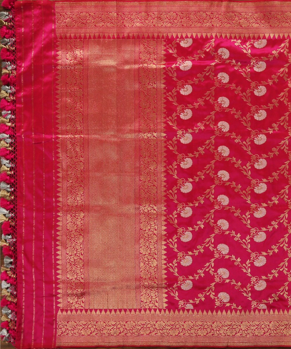 Rani_Pink_Pure_Katan_Silk_Handloom_Banarasi_Dupatta_with_Sona_Rupa_Zari_WeaverStory_02