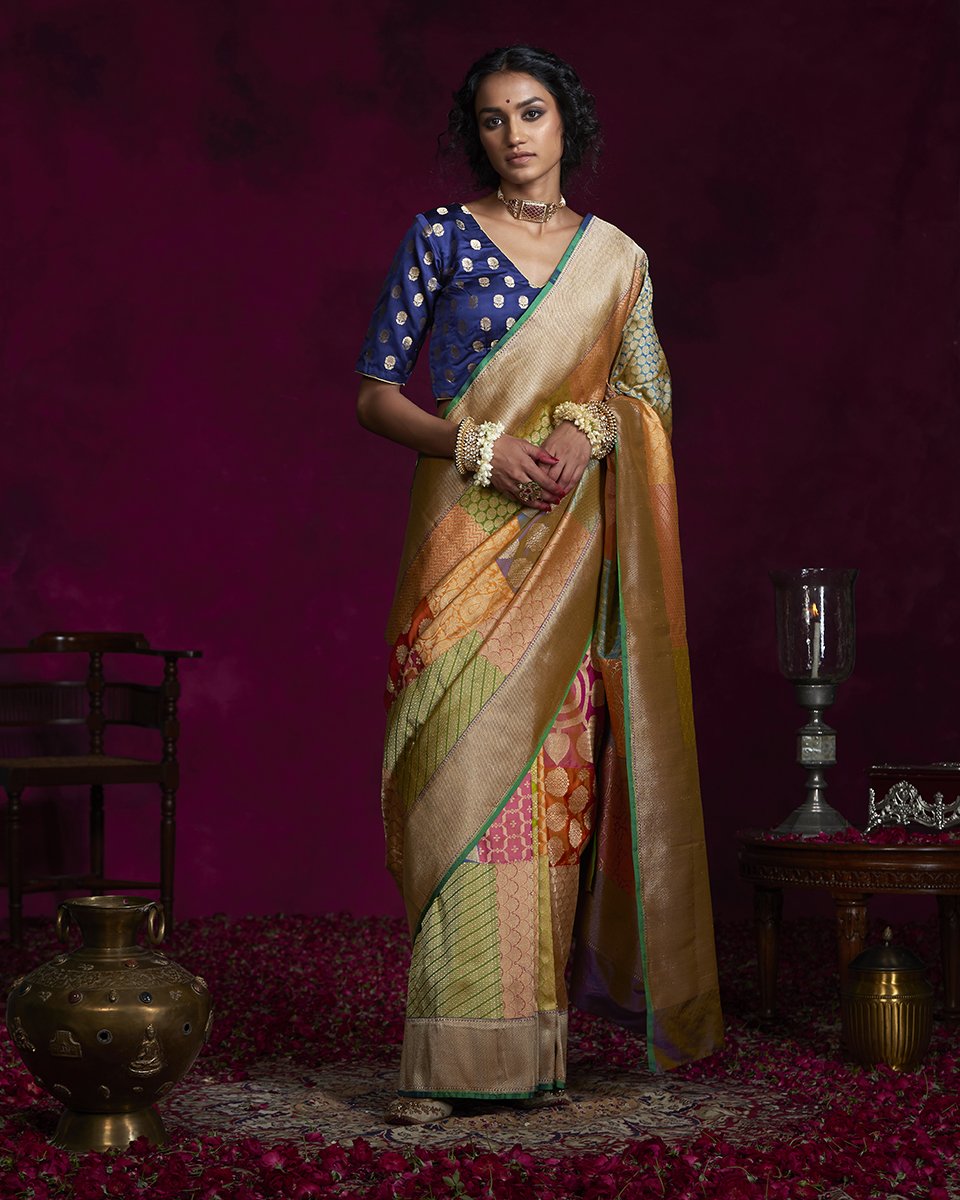 Handloom_Pure_Katan_Silk_Banarasi_Rangkaat_Saree_WeaverStory_02