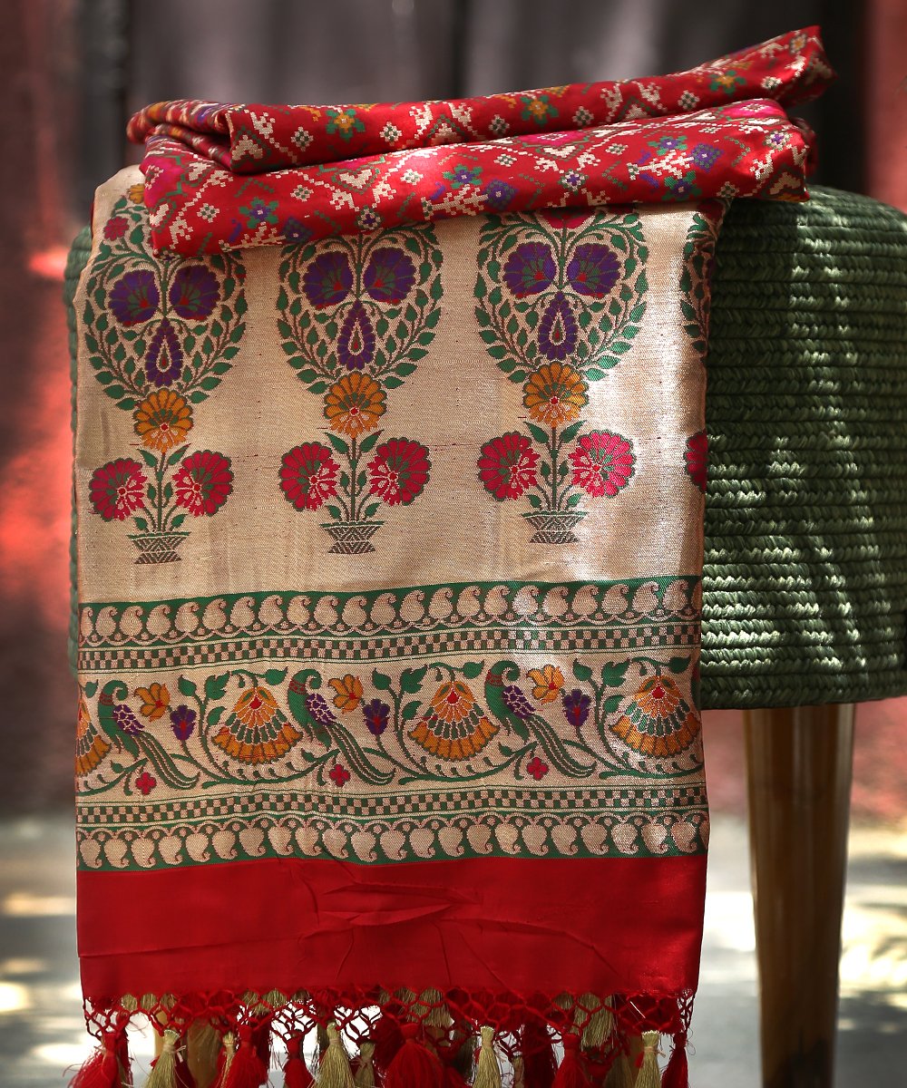 Handloom_Red_Meenakari_Patola_Dupatta_WeaverStory_01