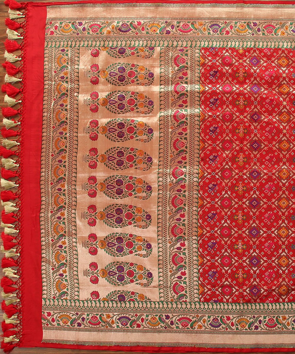 Handloom_Red_Meenakari_Patola_Dupatta_WeaverStory_02