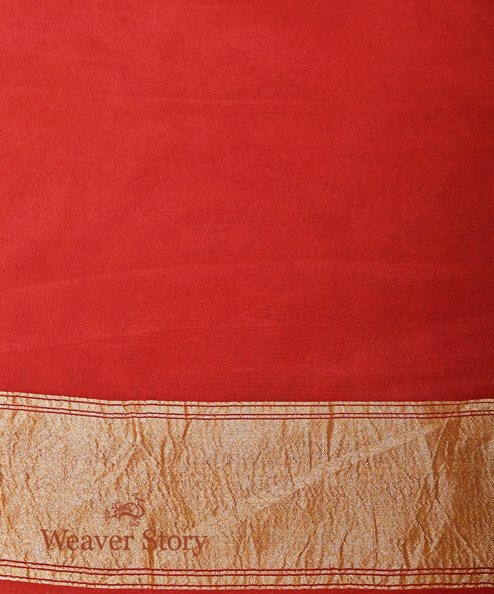 Handloom_Brick_Red_Banarasi_Georgette_Saree_with_Meenakari_WeaverStory_05