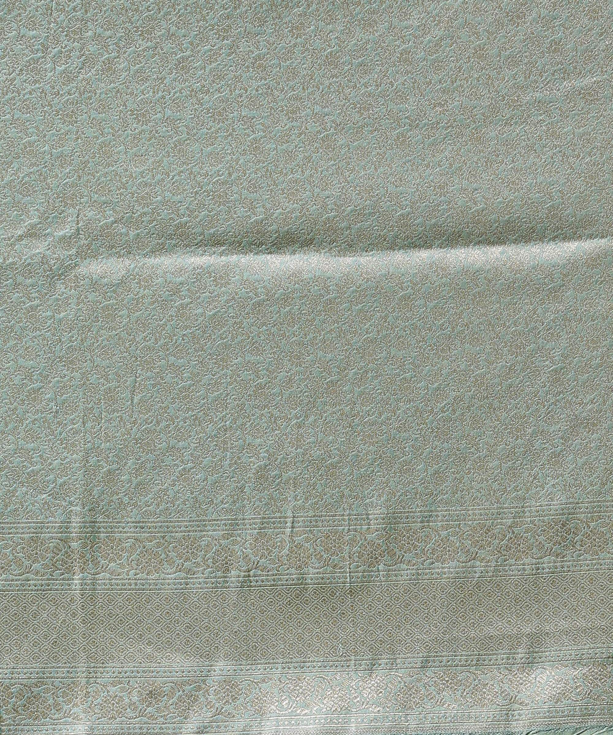 Handloom_Sea_Green_Katan_Silk_Banarasi_Jangla_Saree_WeaverStory_05