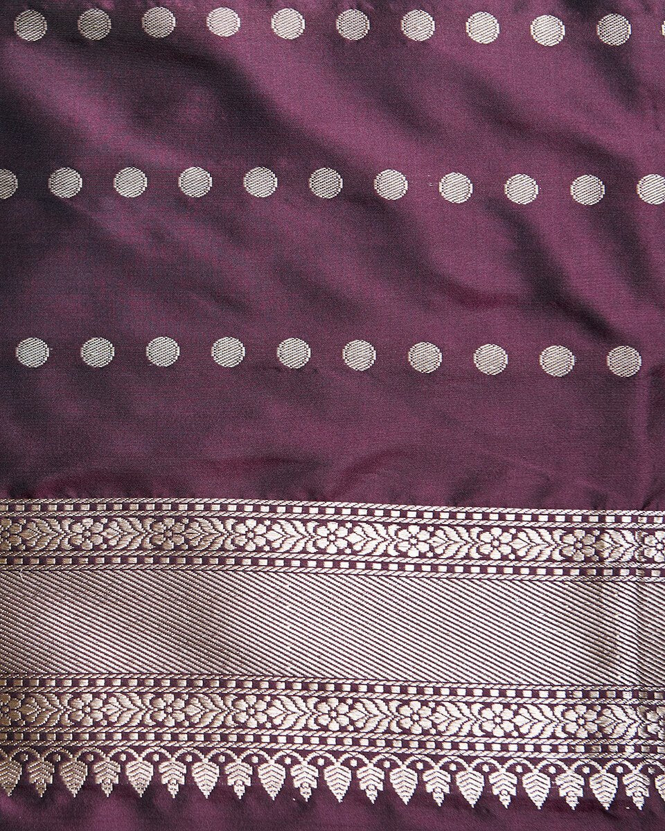 Handloom_Wine_Katan_Silk_Banarasi_Saree_with_Meenakari_WeaverStory_05