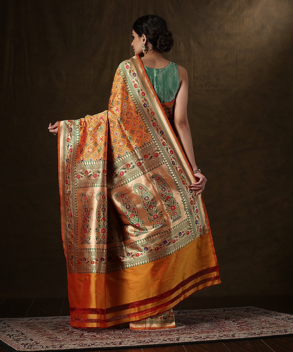 Handloom_Yellow_Katan_Silk_Banarasi_Patola_Saree_with_Meenakari_Design_WeaverStory_03