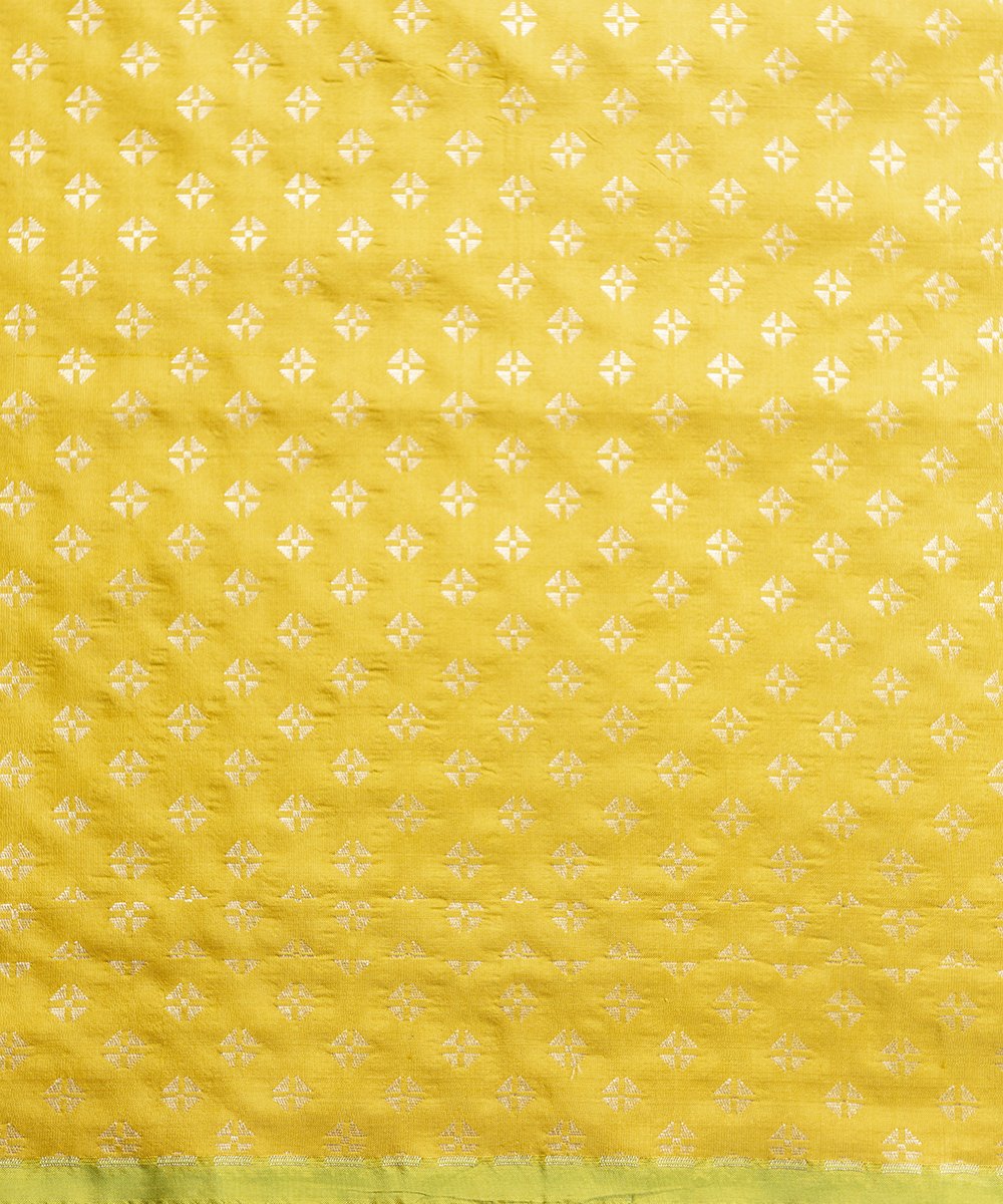 Handloom_Yellow_With_Green_Embossed_Weave_Katan_Silk_Banarasi_Saree_WeaverStory_05