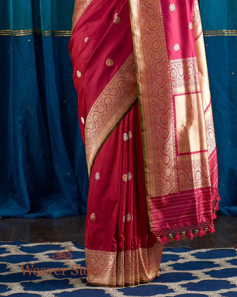 Handloom_Pink_Banarasi_Katan_Silk_Saree_with_Kadhwa_Weave_WeaverStory_04