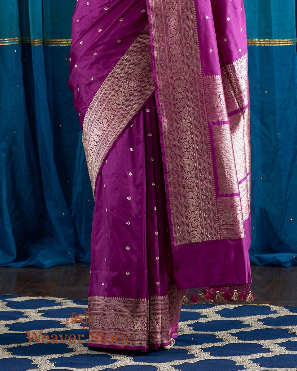 Royal_Purple_Katan_Silk_Banarasi_Handloom_Saree_with_Kadhwa_Booti_WeaverStory_04